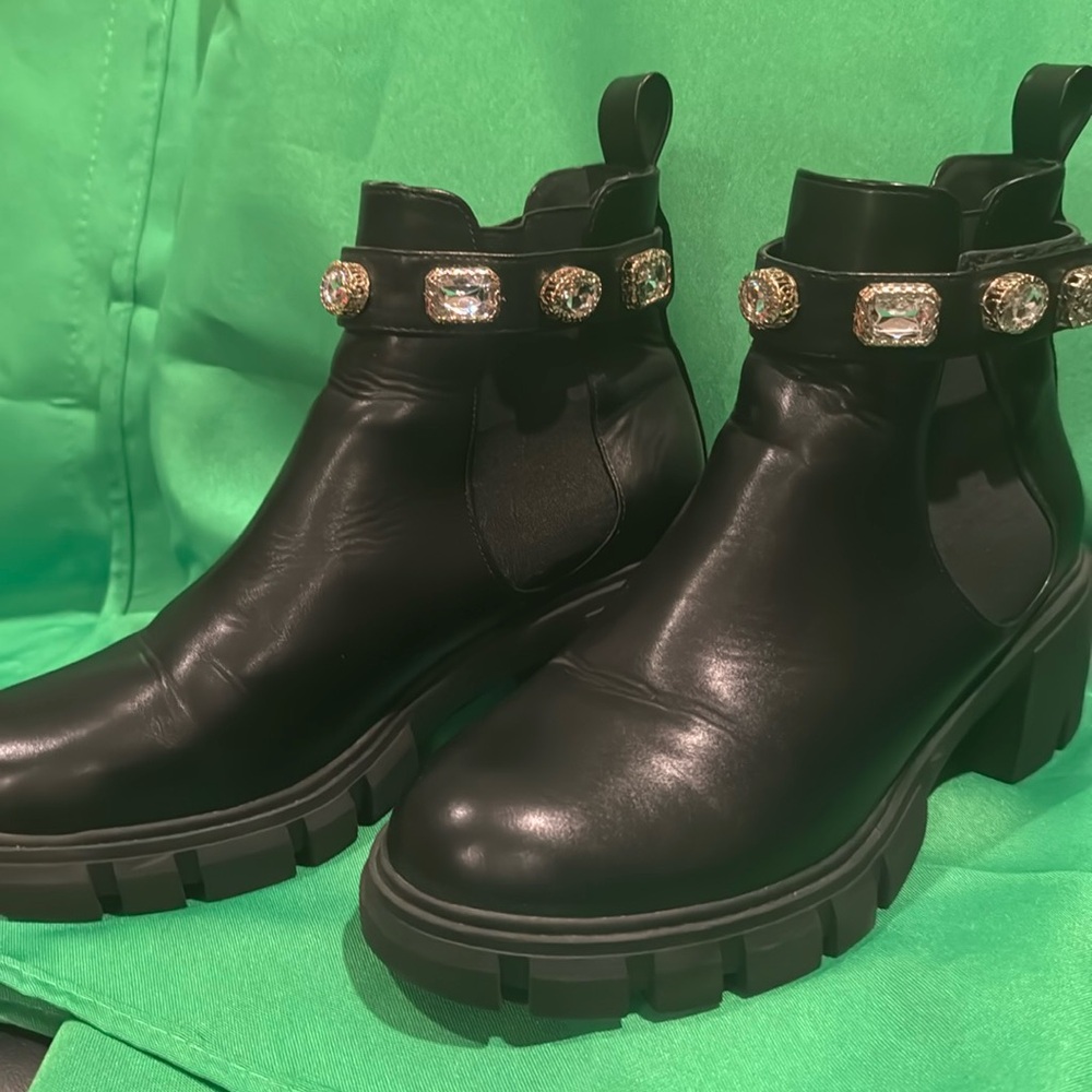 Madden girl jeweled booties